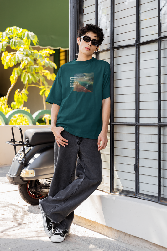 Stay Present Oversized Tee